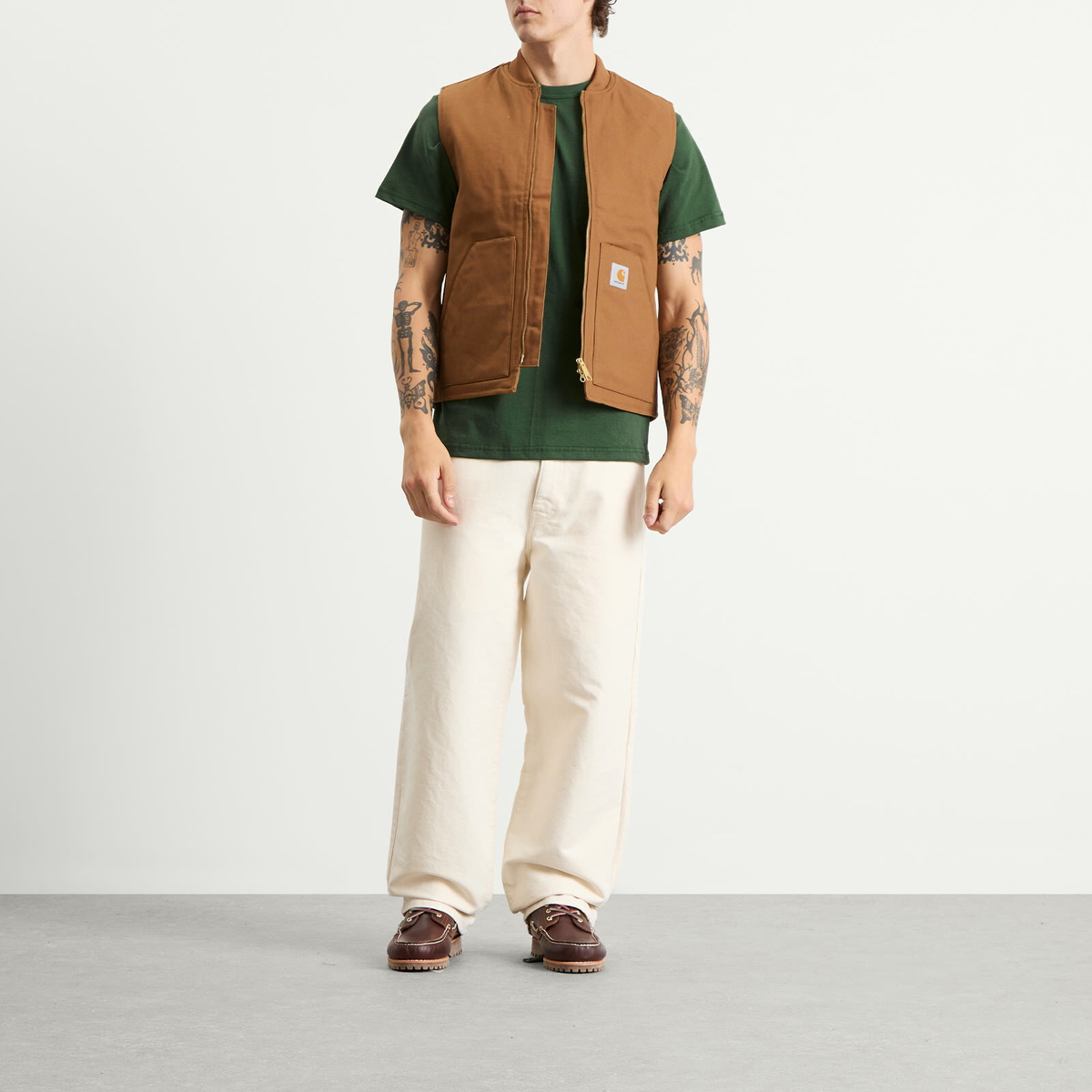 Randy's Garments Men's Randy’s Garments  Logo Pocket T-Shirt in Dark Green