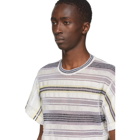 Jil Sander Multicolor Striped Mesh T-Shirt