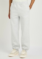 Annie Hood Logo Cotton Sweatpants Grey