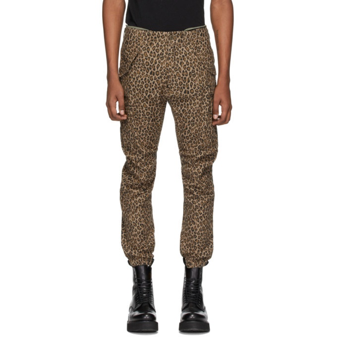 Photo: R13 Brown Leopard Military Cargo Pants