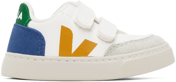 Photo: VEJA Baby White & Multicolor V-12 Sneakers