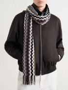 Missoni - Striped Crochet-Knit Wool-Blend Scarf - Multi
