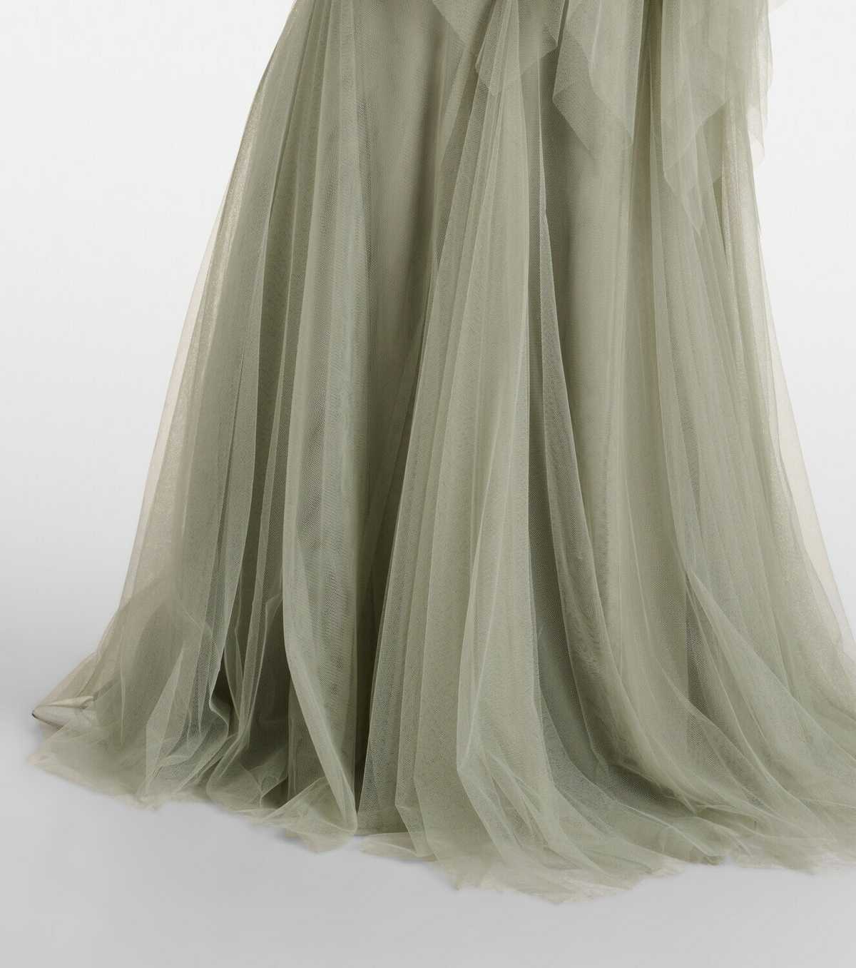 Costarellos Embellished tulle corset gown