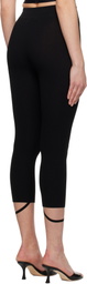 Nensi Dojaka Black Sadie Knitted Cropped Leggings