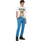 Moschino White The Sims Edition Pixel Teddy T-Shirt