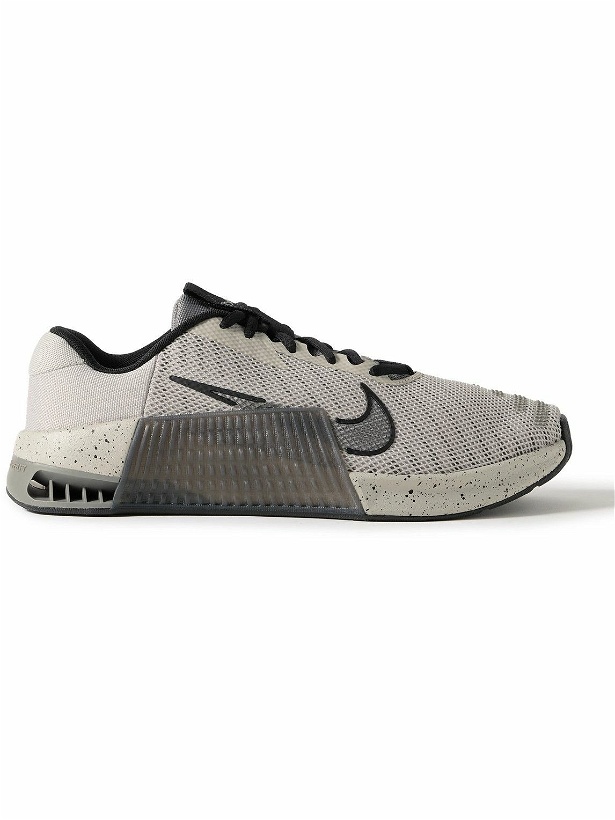 Photo: Nike Training - Metcon 9 Rubber-Trimmed Mesh Sneakers - Gray
