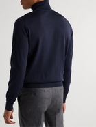 Canali - Merino Wool Rollneck Sweater - Blue