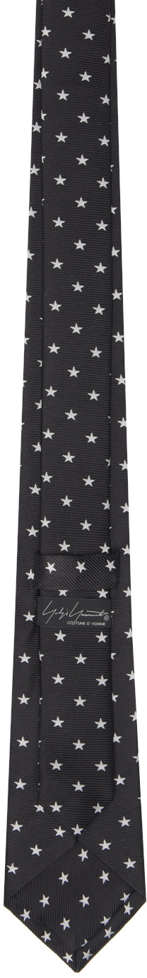 YOHJI YAMAMOTO Black Star Pattern JQ Derby Tie