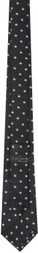YOHJI YAMAMOTO Black Star Pattern JQ Derby Tie