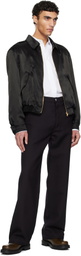 RECTO Black 80s Fluid Ben Jacket