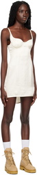Heron Preston White Corset Minidress
