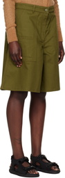 Cecilie Bahnsen Green Annika Denim Shorts
