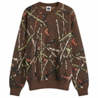 Good Morning Tapes Men's Stick Camo Knit Sweater in Stick/Camo
