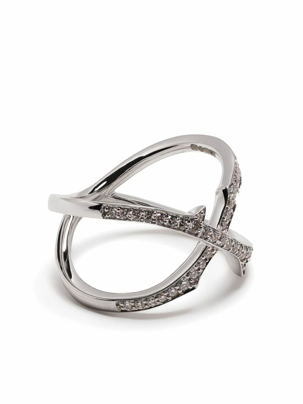 Photo: Stephen Webster 18K White Gold Stem Crossover Diamond Ring