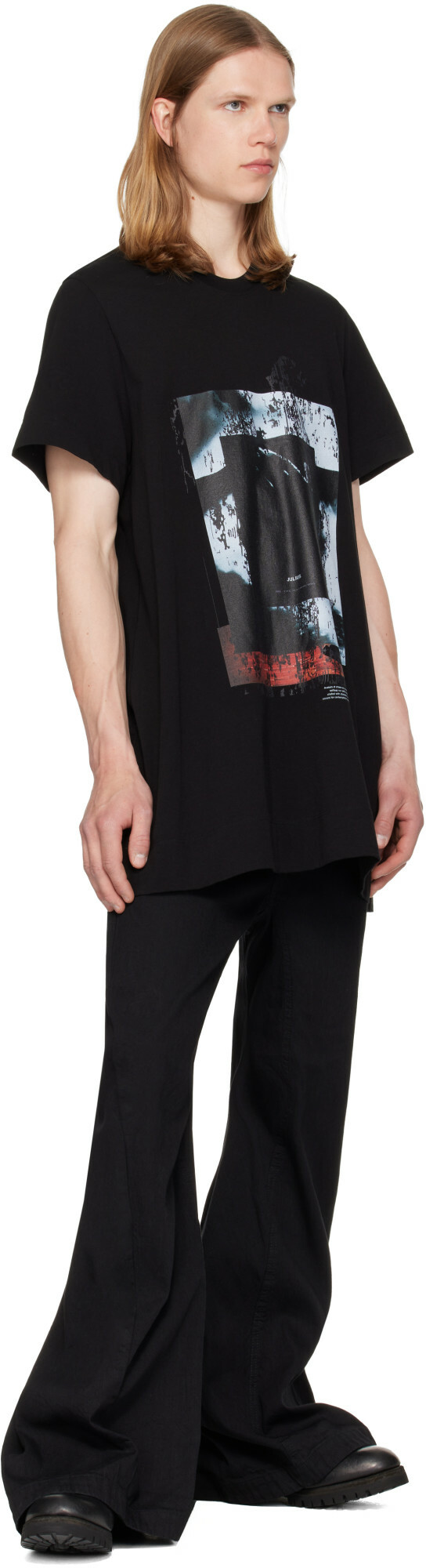 Julius Black Prayer Flare T-Shirt