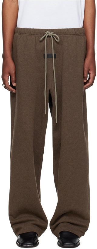 Photo: Fear of God ESSENTIALS Brown Drawstring Lounge Pants