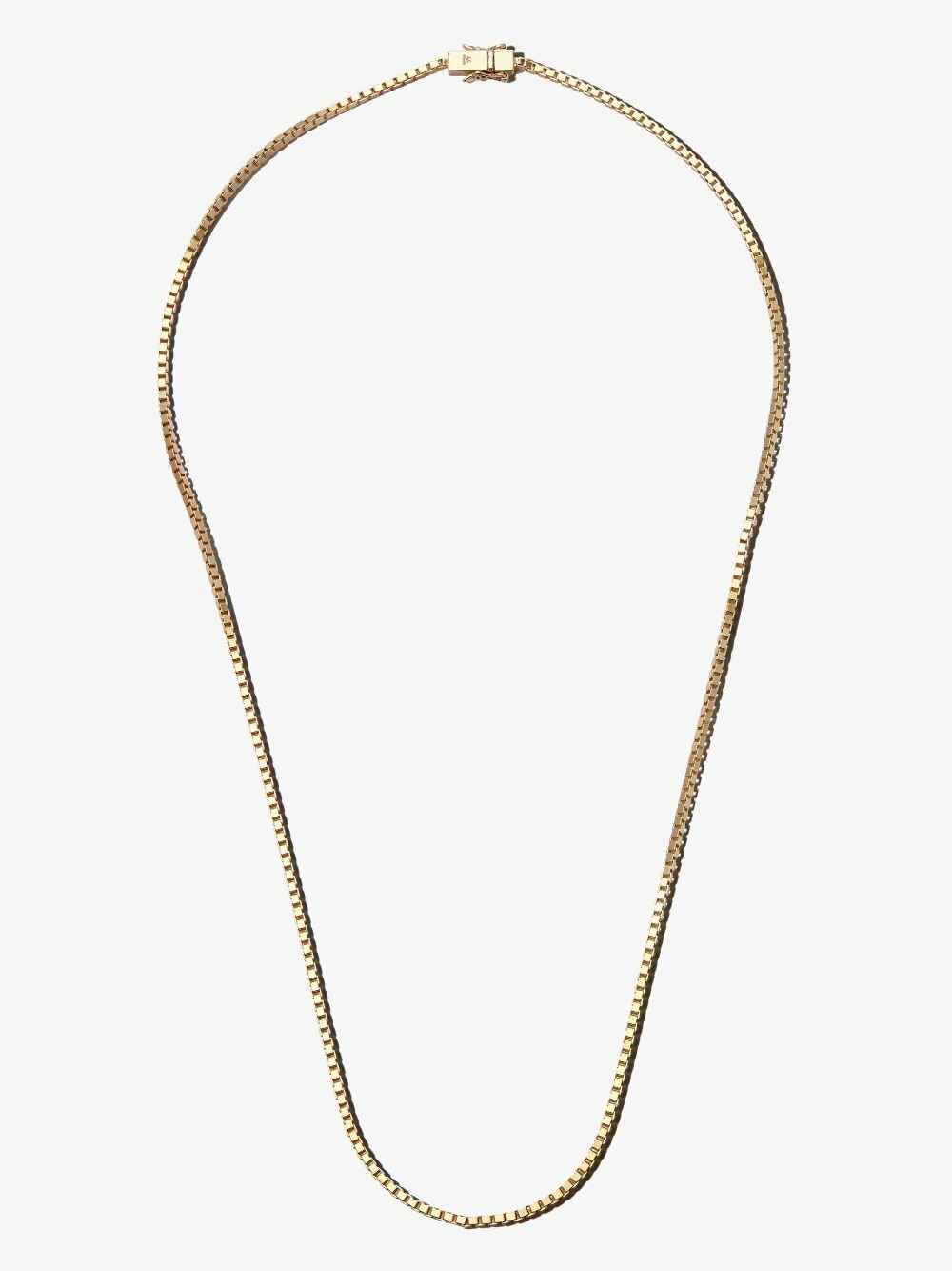 Tom Wood Gold-Plated Square Chain Necklace Tom Wood
