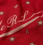 RRL - Robbin Printed Cotton-Voile Bandana - Red
