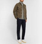 Officine Generale - Liam Cotton-Blend Corduroy Overshirt - Green