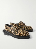J.M. Weston - Sacai Golf Leopard-Print Calf Hair Derby Shoes - Animal print