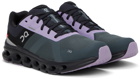 On Black & Purple Cloudrunner Waterproof Sneakers