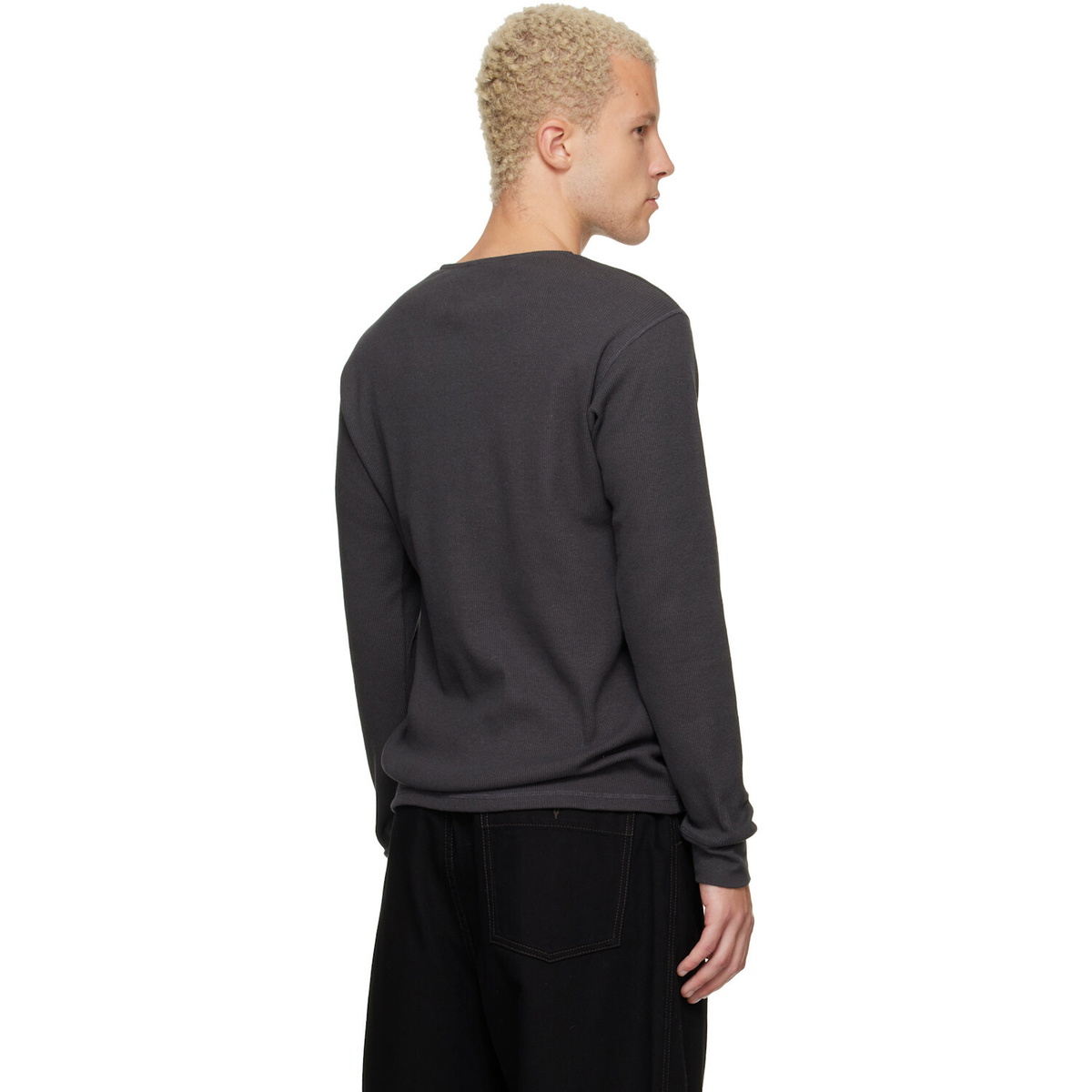 LEMAIRE Gray Long Sleeve Henley