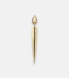 Rainbow K 14kt gold single earring with diamonds