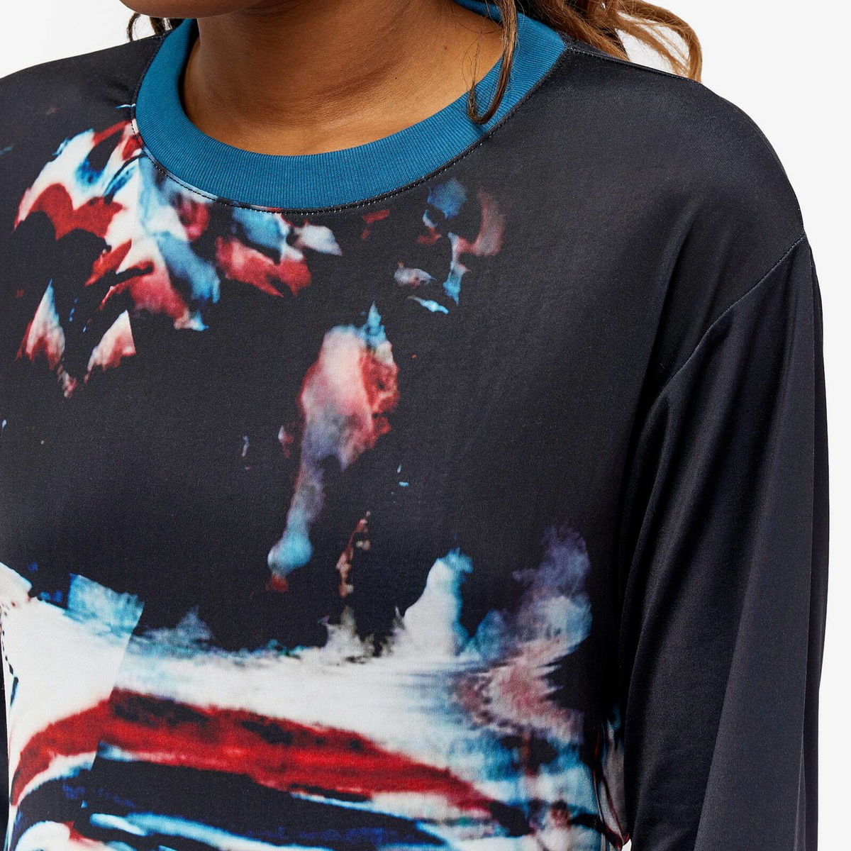 【ANDERSSON BELL】 LINYCIUS JERSEY L/S atb1027m(BLUE) Andersson Bell Women's Long Sleeve Linycius Jersey in Blue