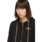 Versace Jeans Couture Black Curb Chain Hoodie