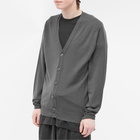 John Smedley Men's Burley Merino Cardigan in Slate Grey