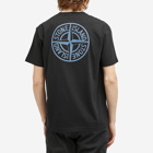 Stone Island Men's Badge Back Print T-Shirt in Black