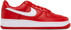 Nike Red Air Force 1 Retro Sneakers