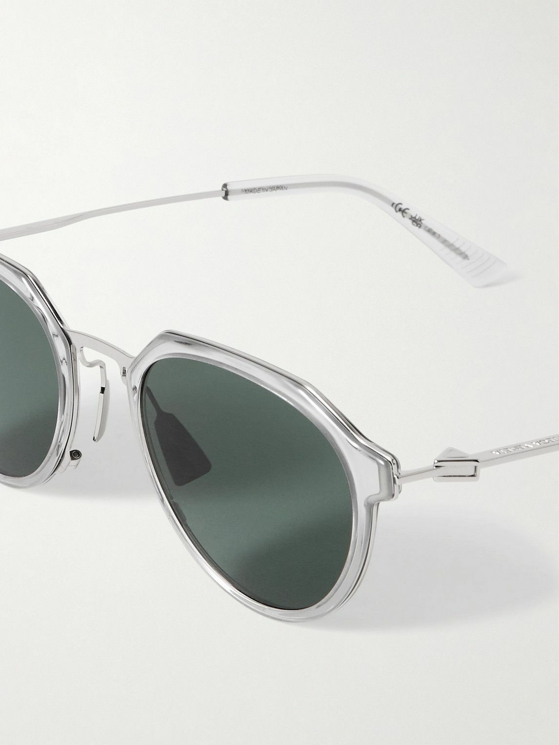 Bottega Veneta - Ultrathin Panthos Round-Frame Acetate and