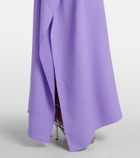 Taller Marmo Mila off-shoulder crêpe cady kaftan