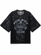 Y,IWO - Printed Mesh T-Shirt - Black