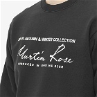 Martine Rose Men's Logo Crew Sweat in Black