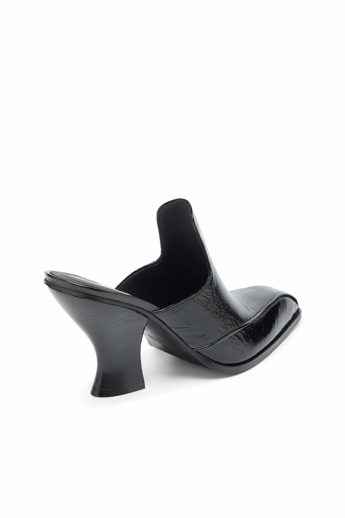 Diesel D-Luffy - Western-style mules in patent leather - Moccasins and Mules Womens in Black