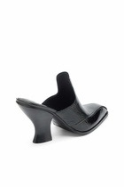 Diesel D-Luffy - Western-style mules in patent leather - Moccasins and Mules Womens in Black