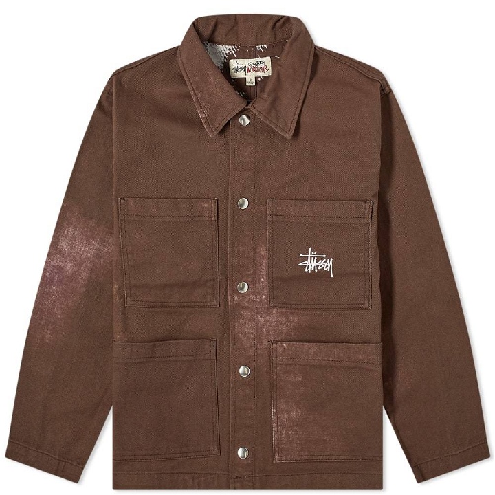 Photo: Stussy Spotted Bleach Chore Jacket