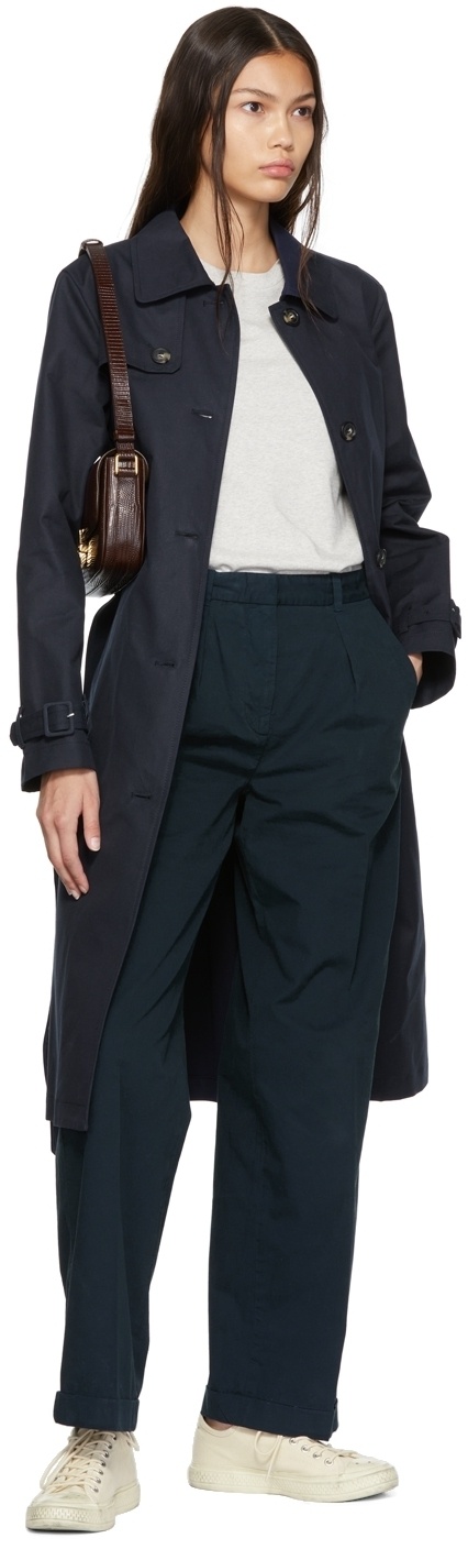 Camila Pants Navy- Casuals and Separates Jersey Stretch Fabric