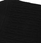 Corgi - Cable-Knit Cotton-Blend No-Show Socks - Black