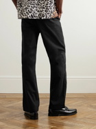 Saturdays NYC - Ross Straight-Leg Brushed Cotton-Blend Twill Trousers - Black