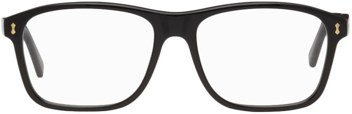 Photo: Gucci Black Rectangular Glasses