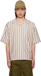 Marni Brown Striped Shirt