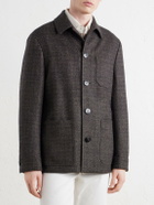 Canali - Wool and Cashmere-Blend Chore Jacket - Brown