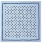 E.MARINELLA - 1940 Archive Printed Silk-Twill Pocket Square - Blue