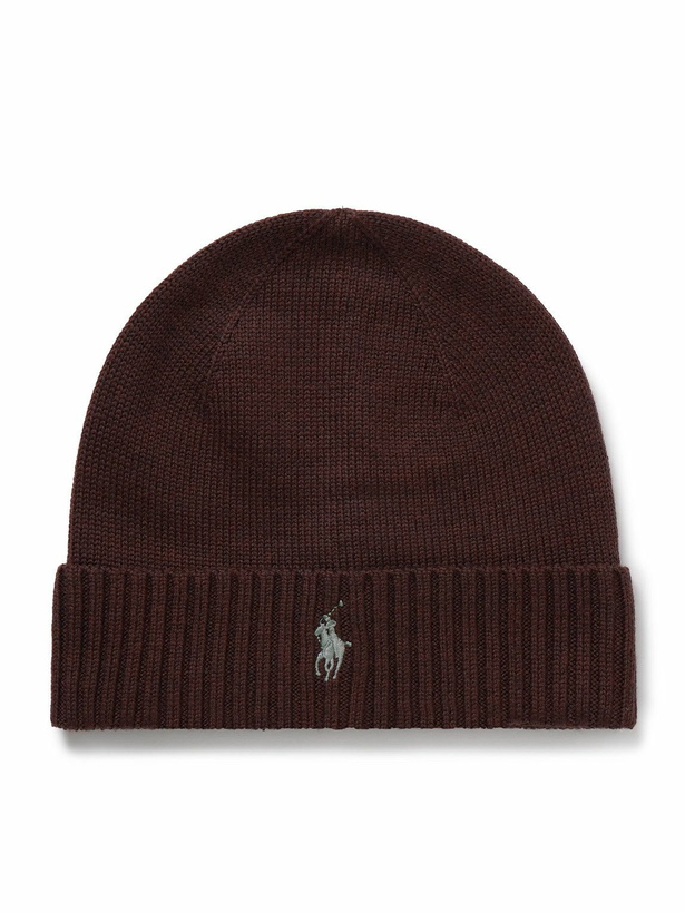Photo: Polo Ralph Lauren - Logo-Embroidered Wool Beanie