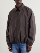 ssstein - Silk-Blend Satin Bomber Jacket - Brown