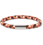 Paul Smith - Woven Leather and Silver-Tone Bracelet - Men - Brown