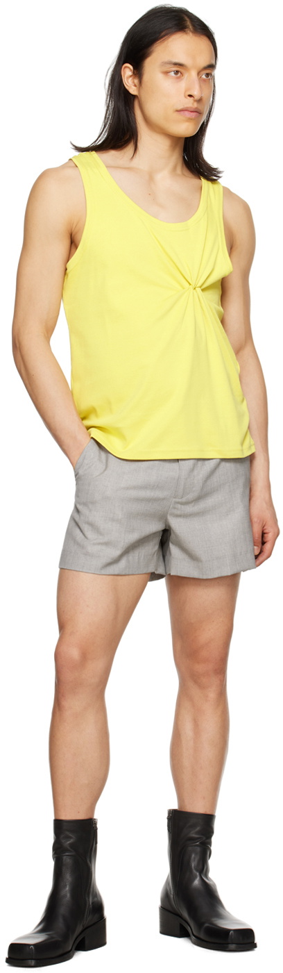 Steven Passaro Yellow Knot Tank Top